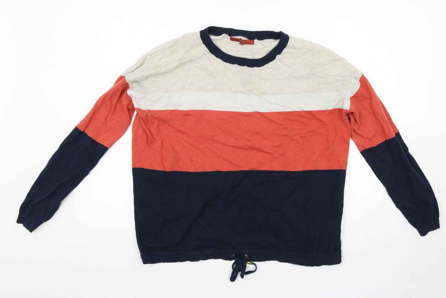 NEXT Womens Multicoloured Striped  Pullover Jumper Size 14