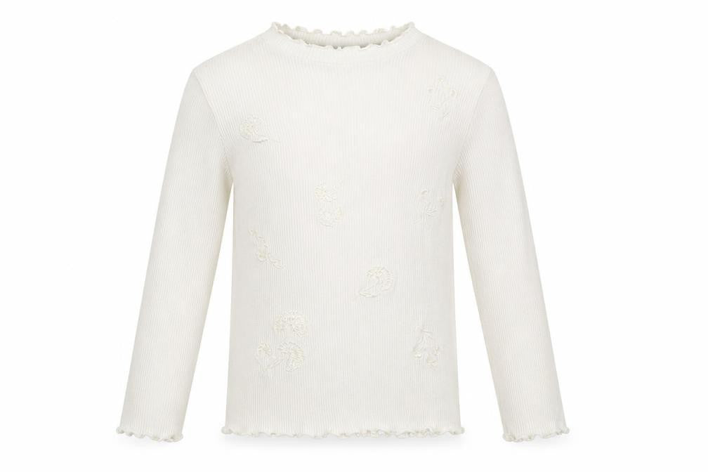 Zara Girls White   Pullover Sweatshirt Size 6 Years