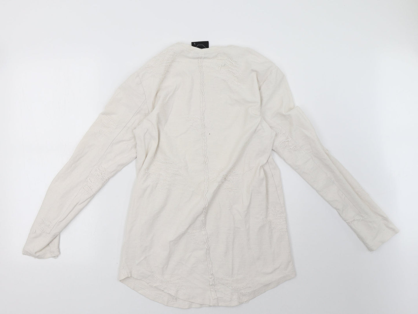 project paris Womens White  Rayon Pullover Sweatshirt Size L