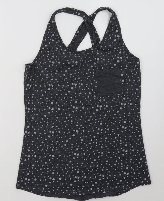 Sainsburys Womens Grey Polka Dot  Basic Tank Size 12