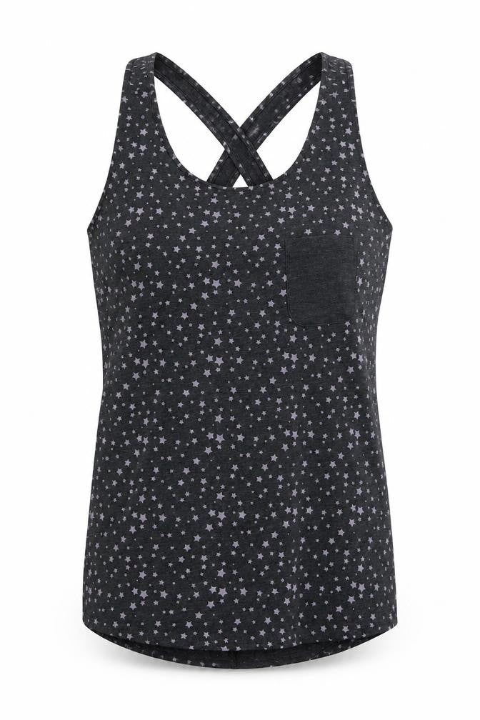 Sainsburys Womens Grey Polka Dot  Basic Tank Size 12