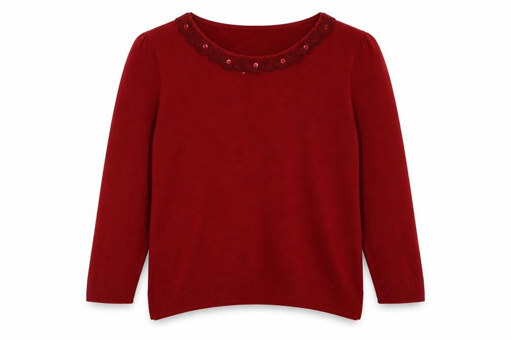 Marks & Spencer Womens Red   Pullover Sweatshirt Size 14