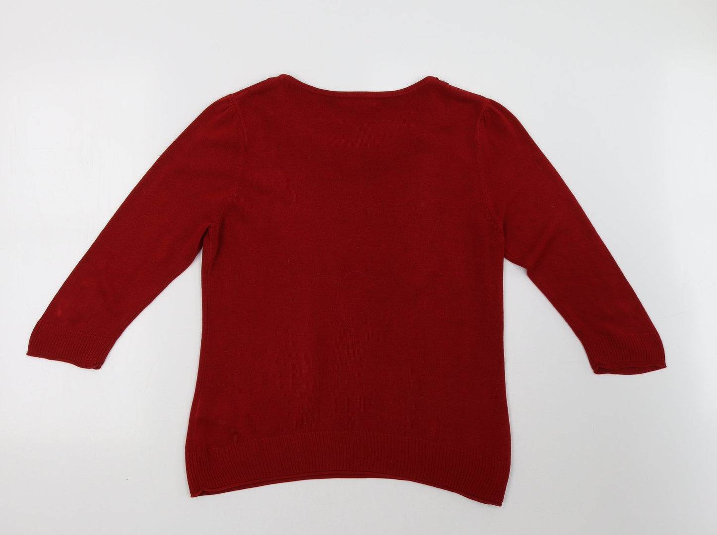 Marks and Spencer Womens Red   Pullover Sweatshirt Size 14