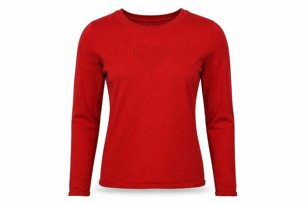 H&M Womens Red   Pullover Sweatshirt Size S