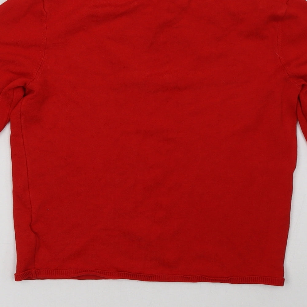 H&M Womens Red   Pullover Sweatshirt Size S