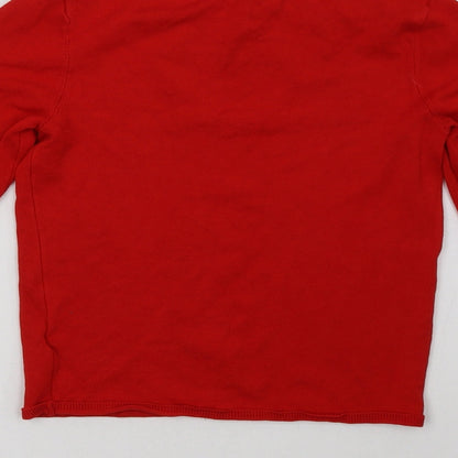 H&M Womens Red   Pullover Sweatshirt Size S