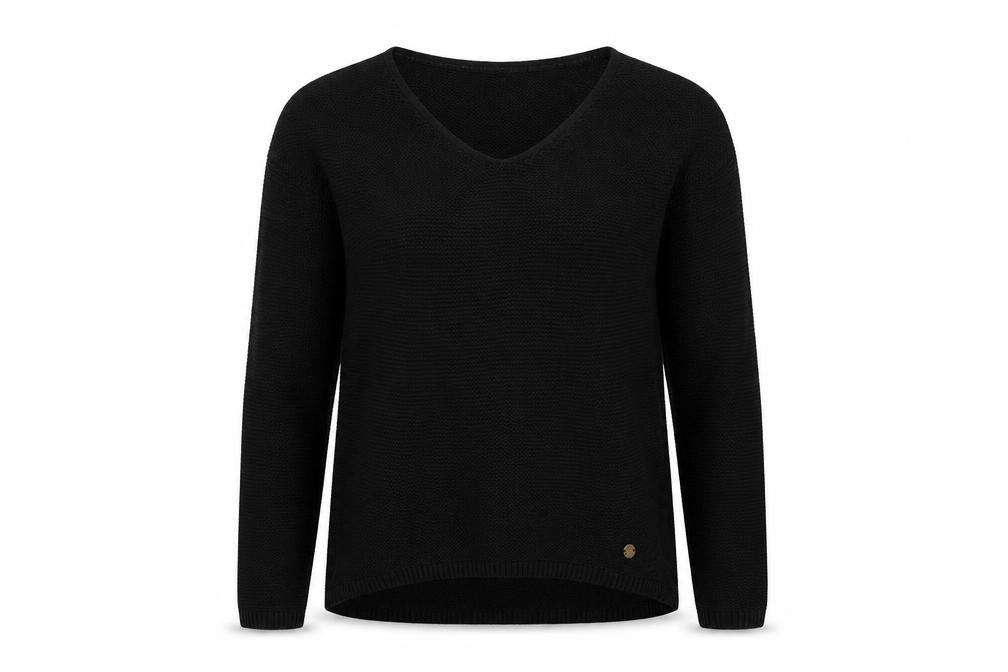 TOM TAILOR Womens Black   Pullover Sweatshirt Size S