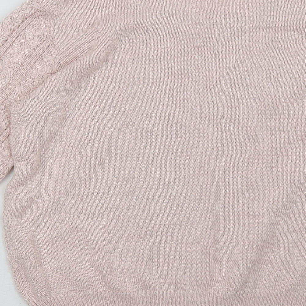 H&M Womens Pink Geometric  Pullover Sweatshirt Size M
