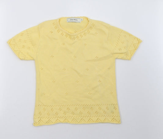 amy moore Womens Yellow   Basic T-Shirt Size S