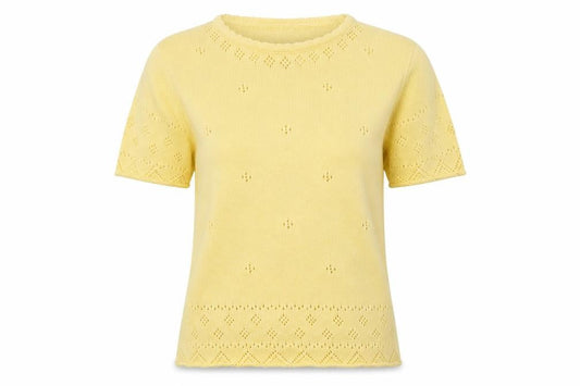 amy moore Womens Yellow   Basic T-Shirt Size S