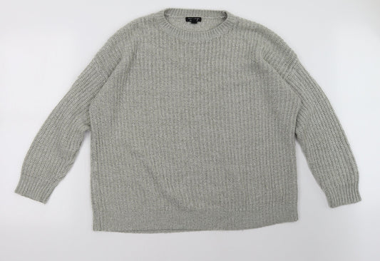 New Look Womens Grey   Pullover Sweatshirt Size L