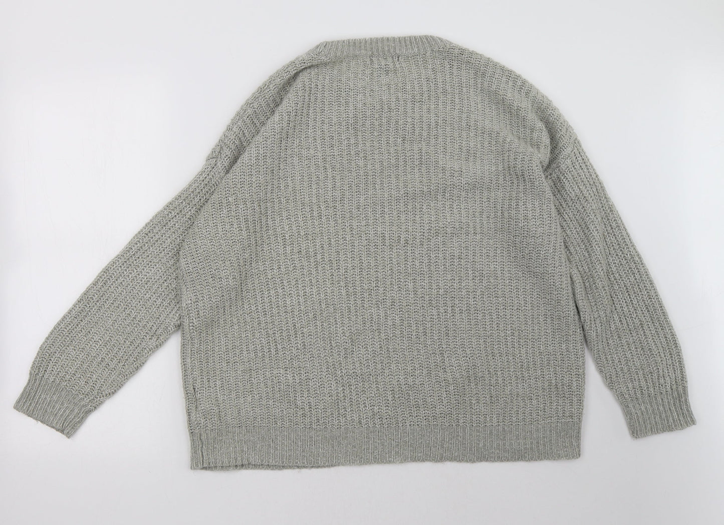 New Look Womens Grey   Pullover Sweatshirt Size L