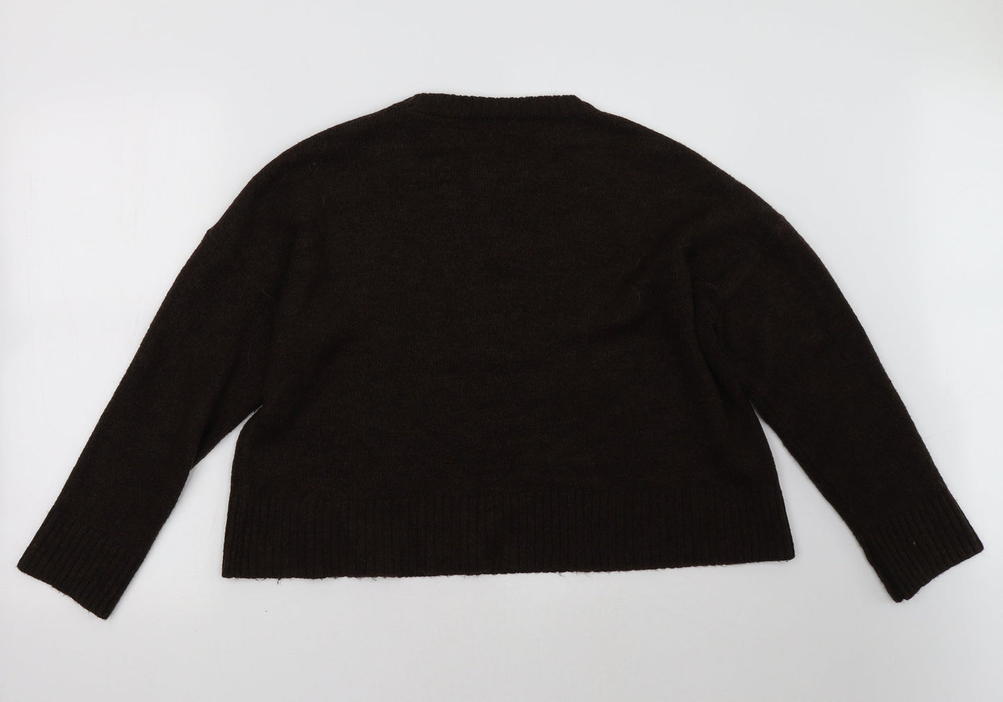 M&Co Womens Brown   Pullover Sweatshirt Size L
