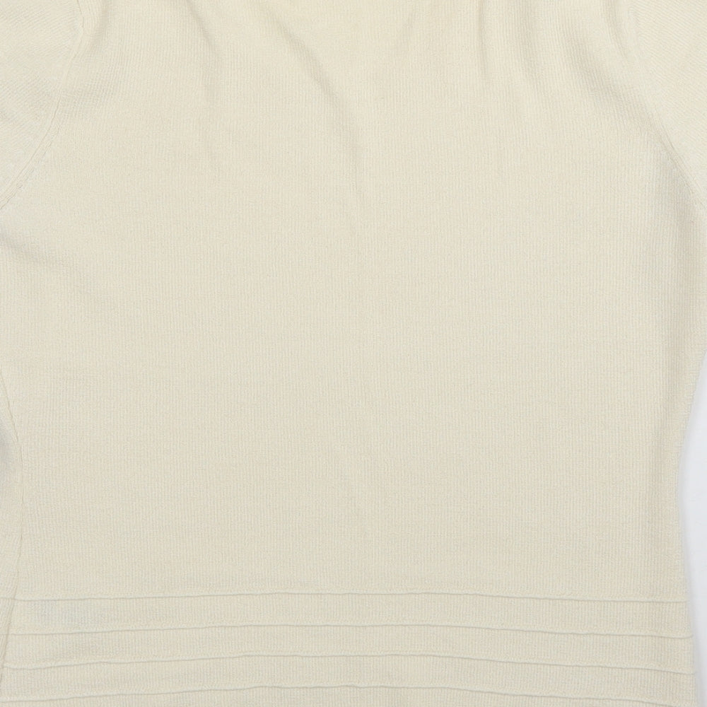Principles Womens Ivory   Basic T-Shirt Size 14