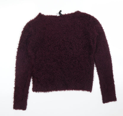 H&M Womens Purple   Pullover Jumper Size XS