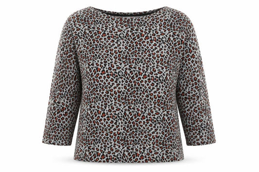 Tu Womens Beige Animal Print  Pullover Jumper Size 14  - Leopard print