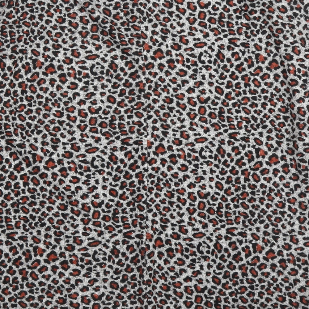 TU Womens Beige Animal Print  Pullover Jumper Size 14  - Leopard print