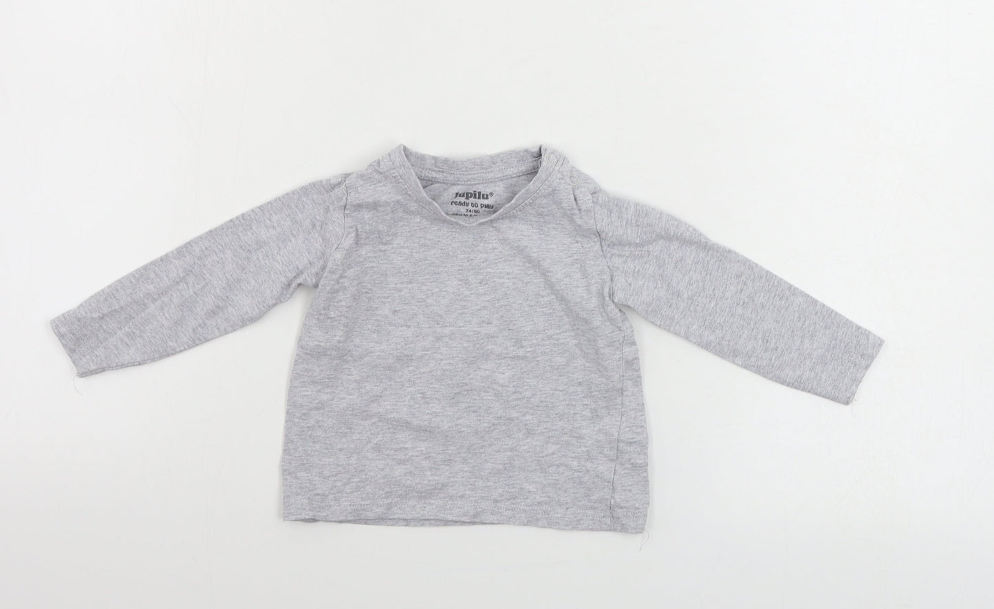 Lupilu  Boys Grey   Basic T-Shirt Size 9-12 Months