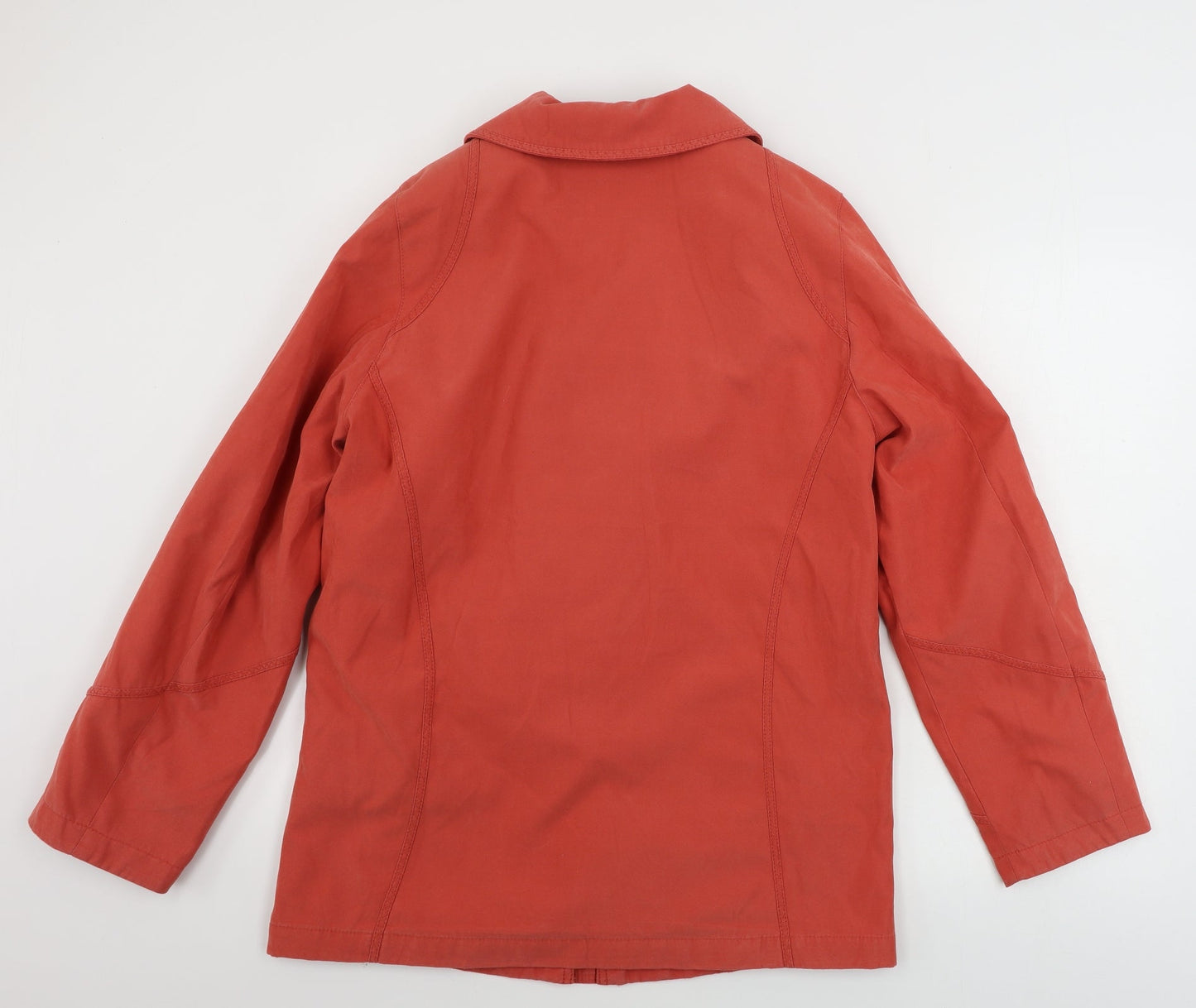 EWM Womens Orange   Jacket Coat Size 10