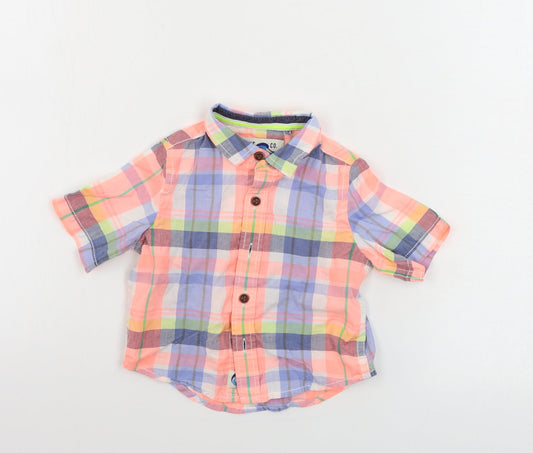 NEXT   White Check  Basic Button-Up Size 3-6 Months