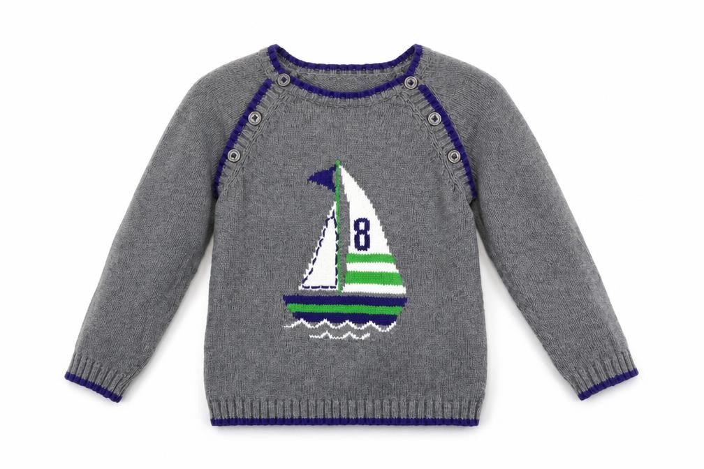Sami & Jo Boys Grey   Pullover Jumper Size 2 Years