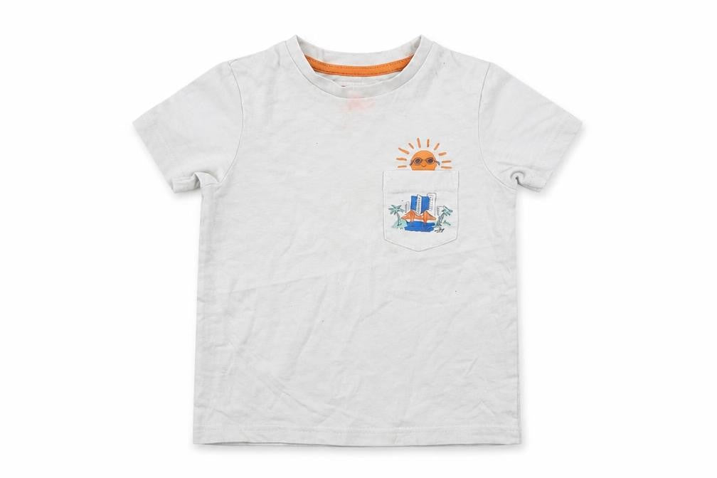 TU Boys White   Basic T-Shirt Size 2 Years