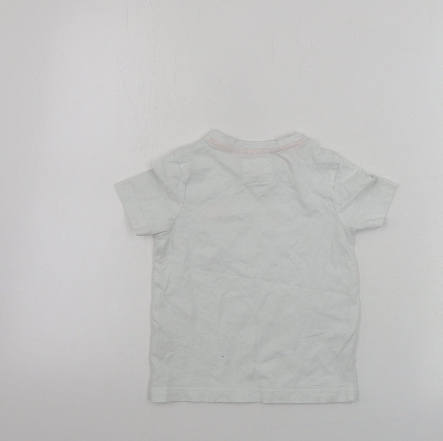 TU Boys White   Basic T-Shirt Size 2 Years