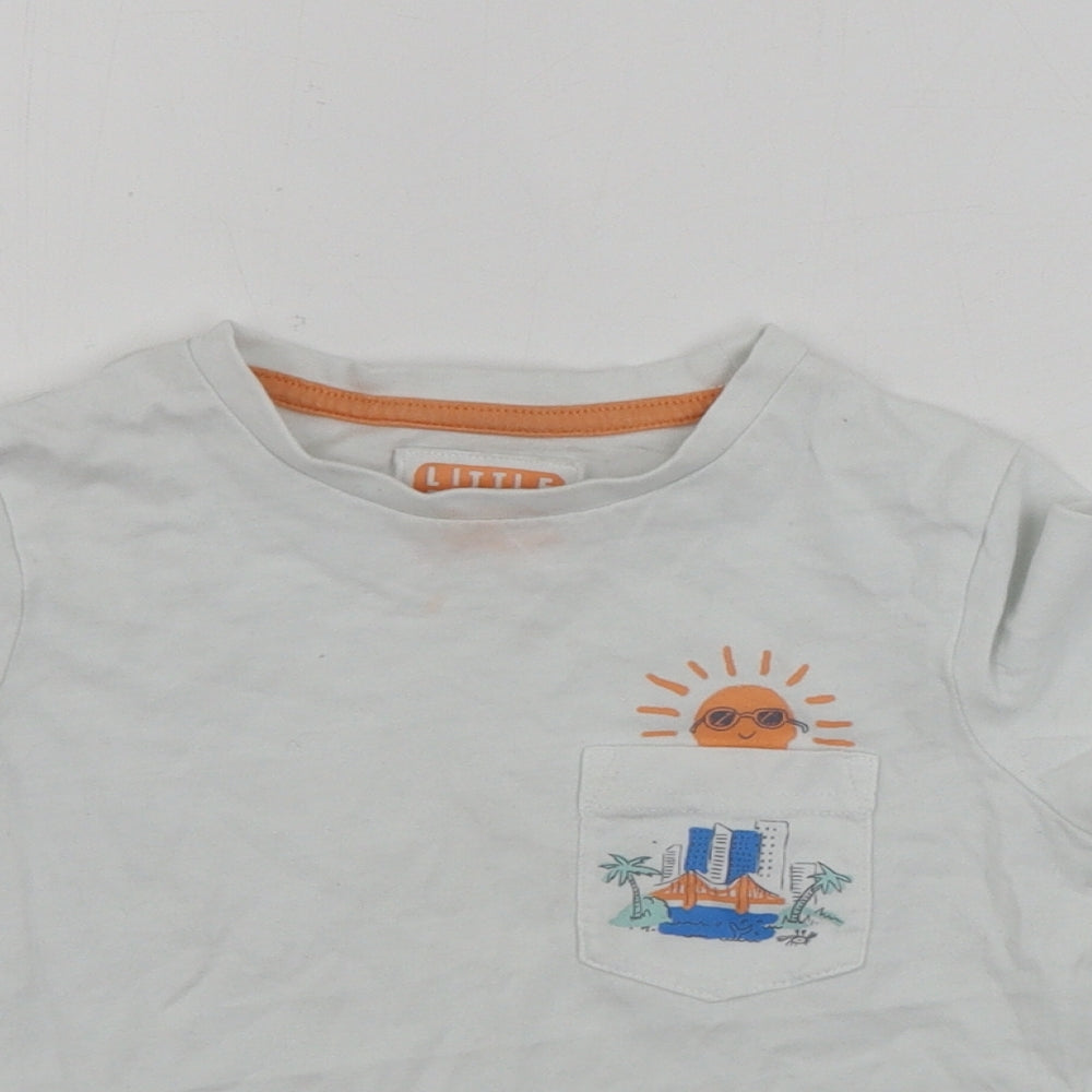 TU Boys White   Basic T-Shirt Size 2 Years