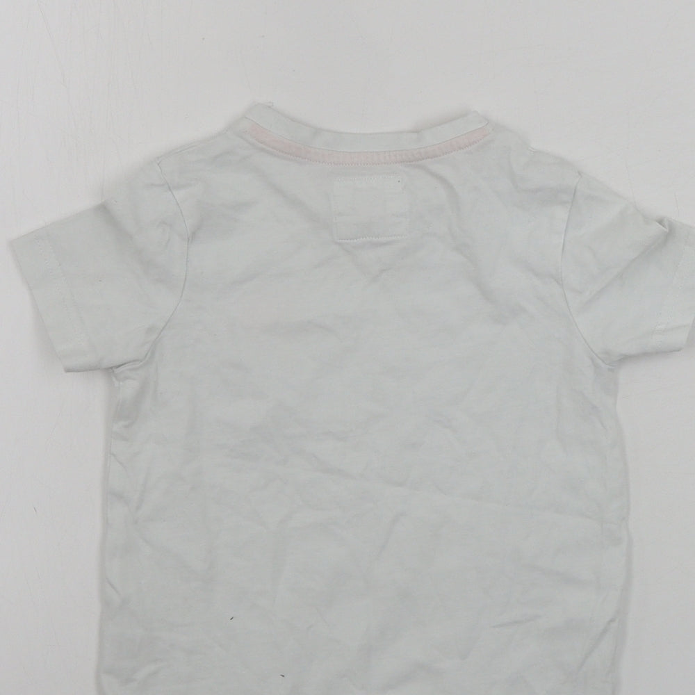TU Boys White   Basic T-Shirt Size 2 Years