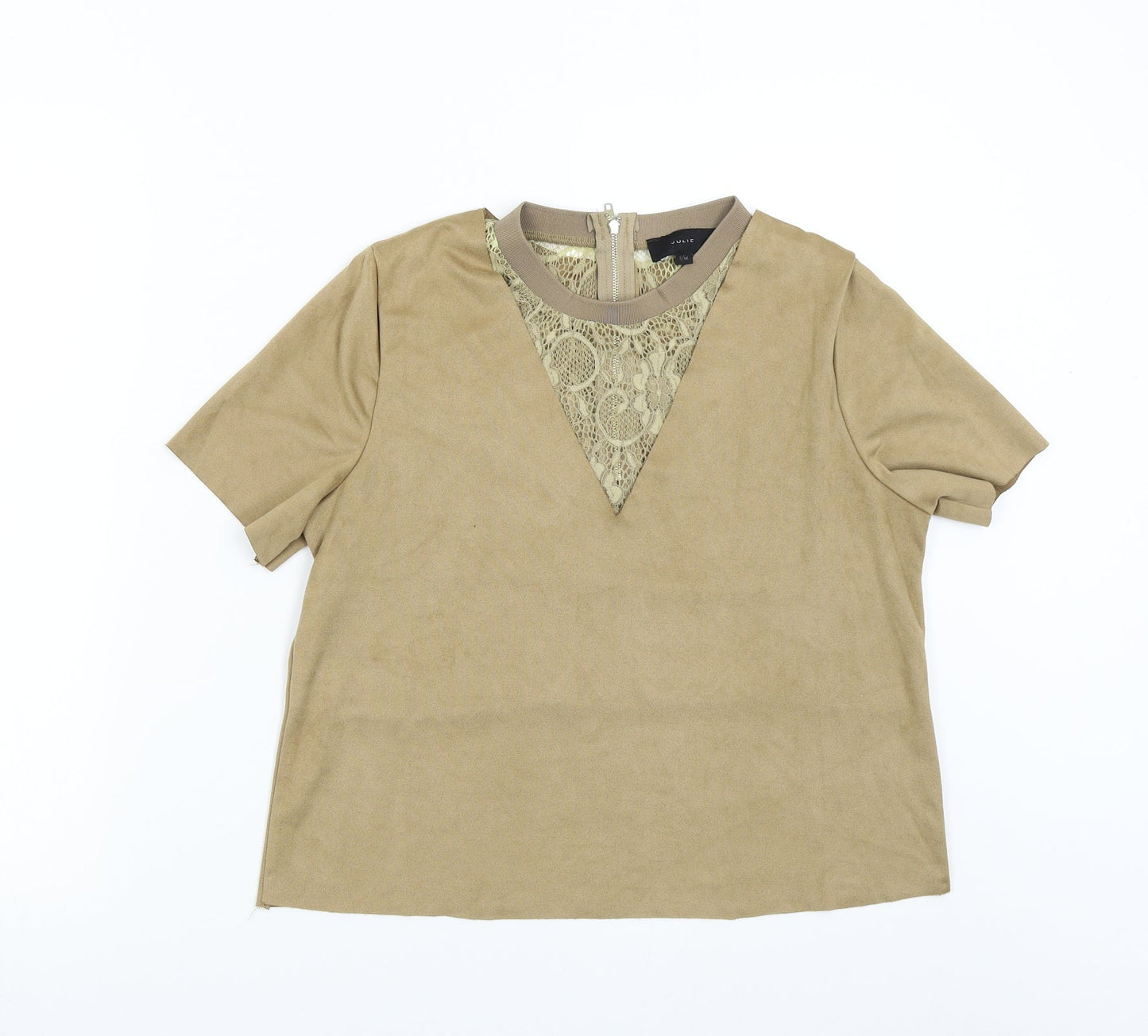 Julie Womens Brown   Basic T-Shirt Size M