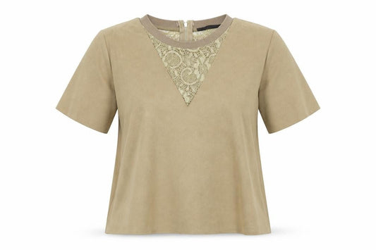 Julie Womens Brown   Basic T-Shirt Size M