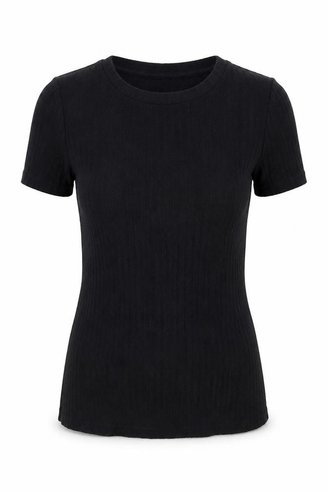 Michelle Keegan Womens Black   Basic T-Shirt Size S