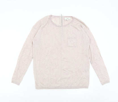 Preloved NEXT Womens Pink  Knit Pullover Jumper Size 8 - Front