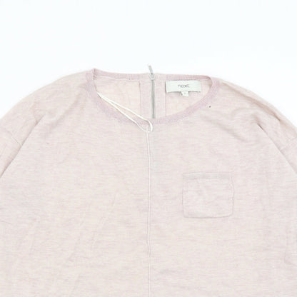Preloved NEXT Womens Pink  Knit Pullover Jumper Size 8 - Detail