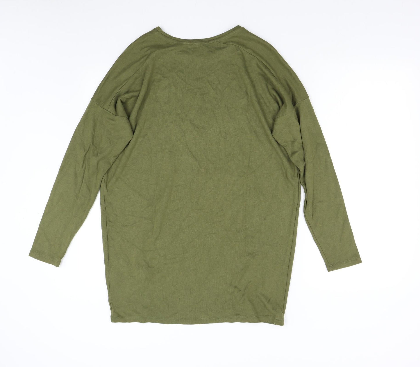 Topshop Womens Green   Pullover Sweatshirt Size 8