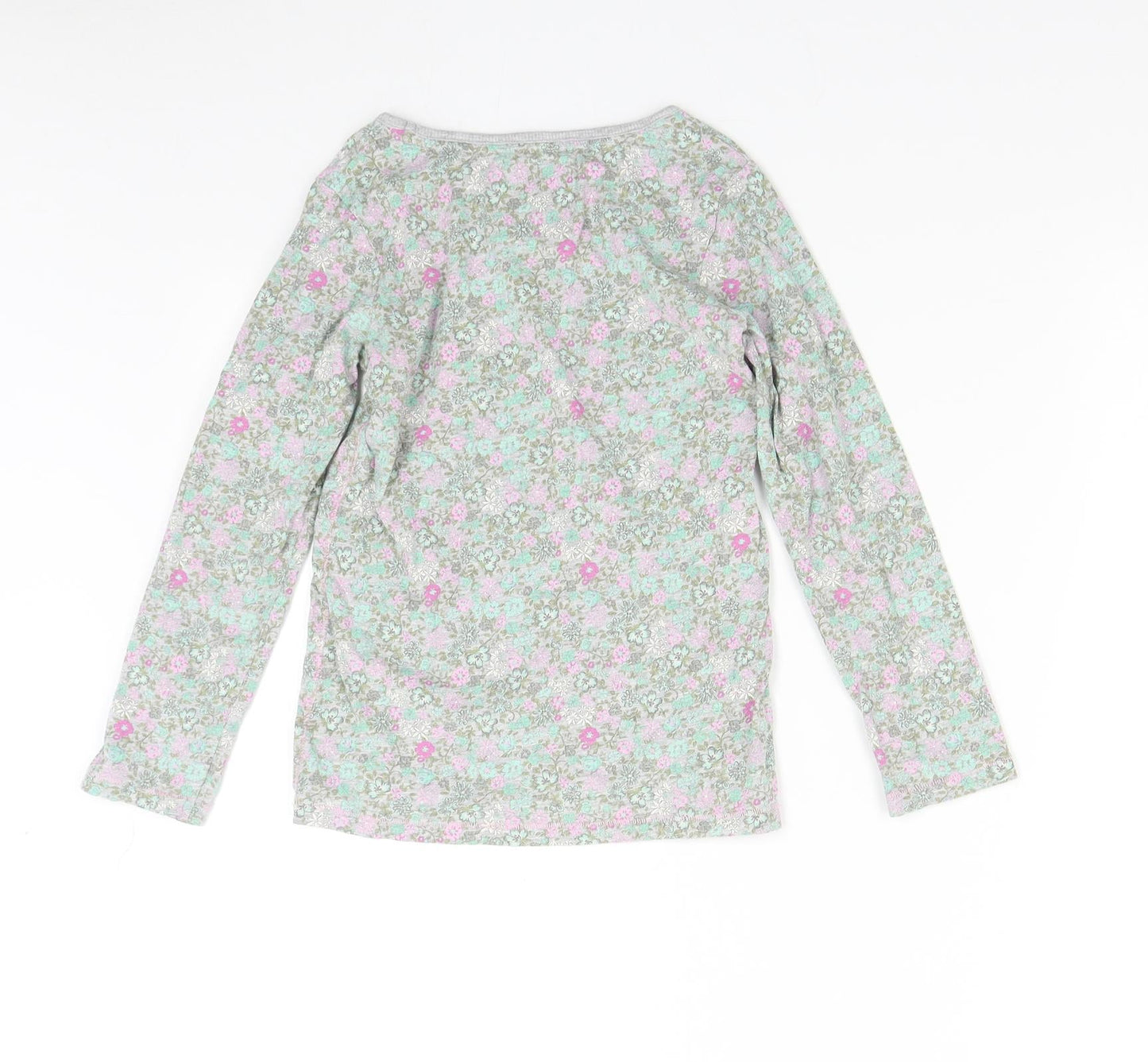 NEXT Girls Multicoloured Floral  Basic T-Shirt Size 8 Years