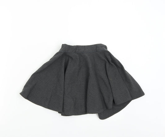 M&S Girls Grey   Mini Skirt Size 5-6 Years