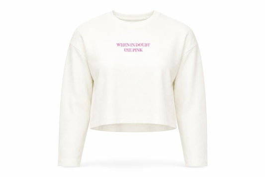 Zara Womens Ivory   Pullover Sweatshirt Size S