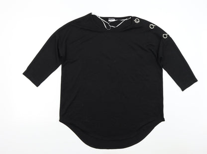 Beloved Womens Black  Knit Pullover Jumper Size XL