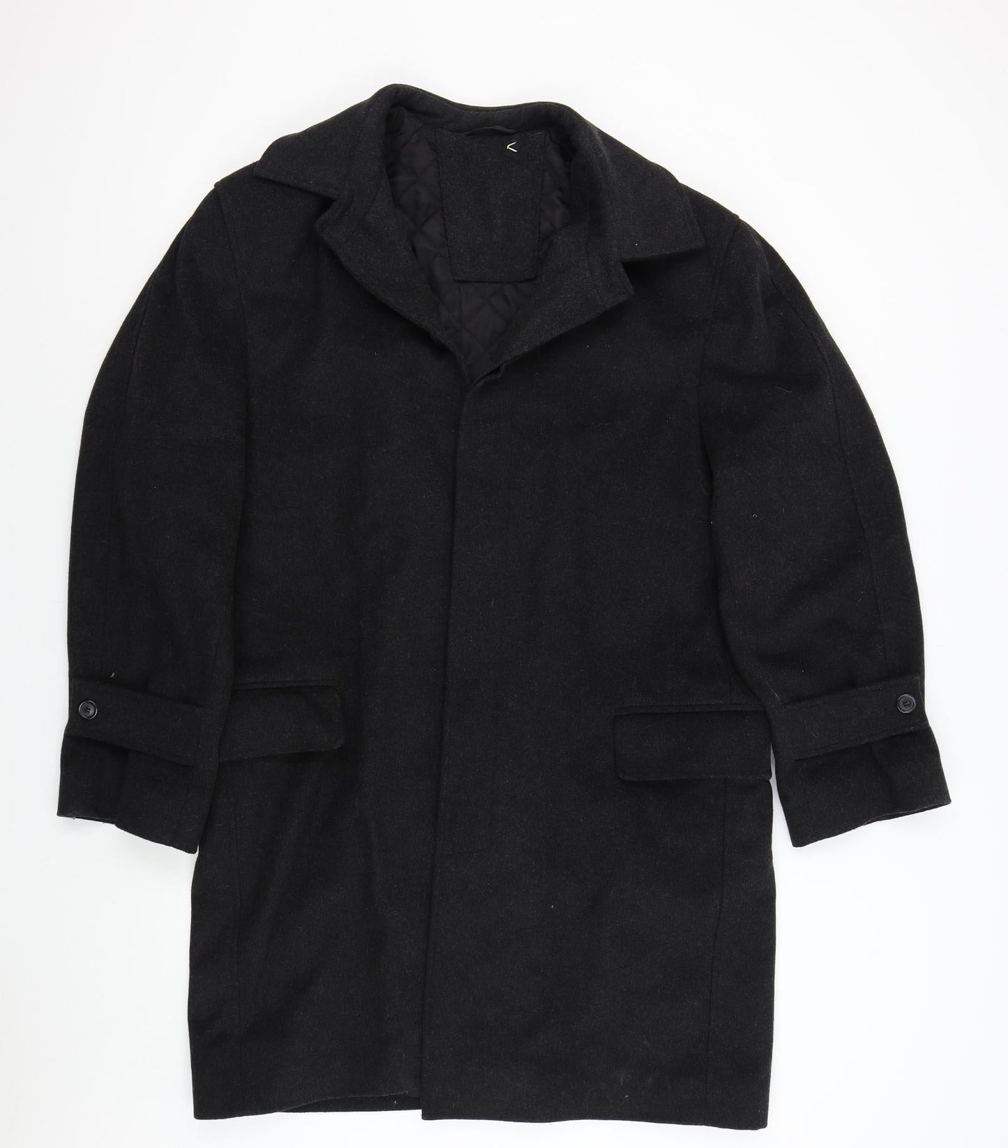 BHS Mens Grey   Overcoat Coat Size M