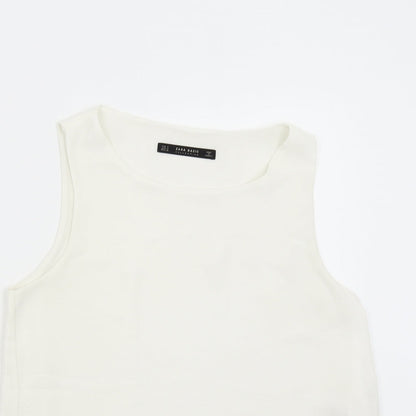 Preloved Zara Womens Ivory   Camisole Tank Size S - Detail