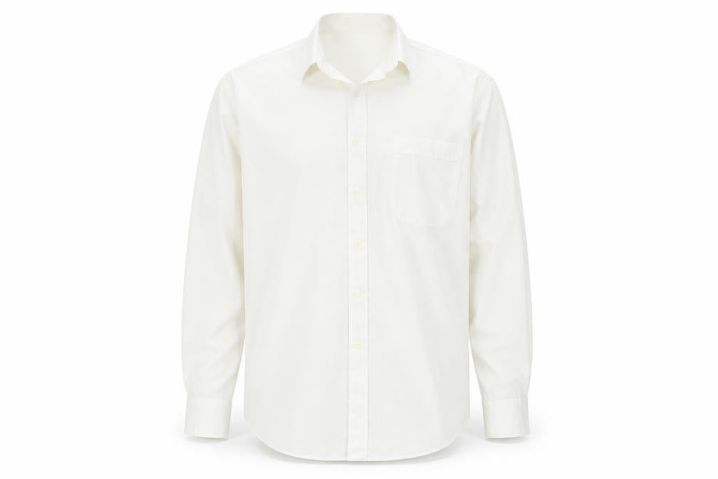Pierre Balman Mens Ivory    Button-Up Size 15.5