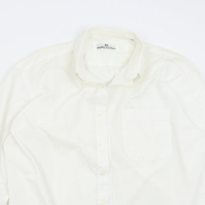 Pierre Balman Mens Ivory    Button-Up Size 15.5