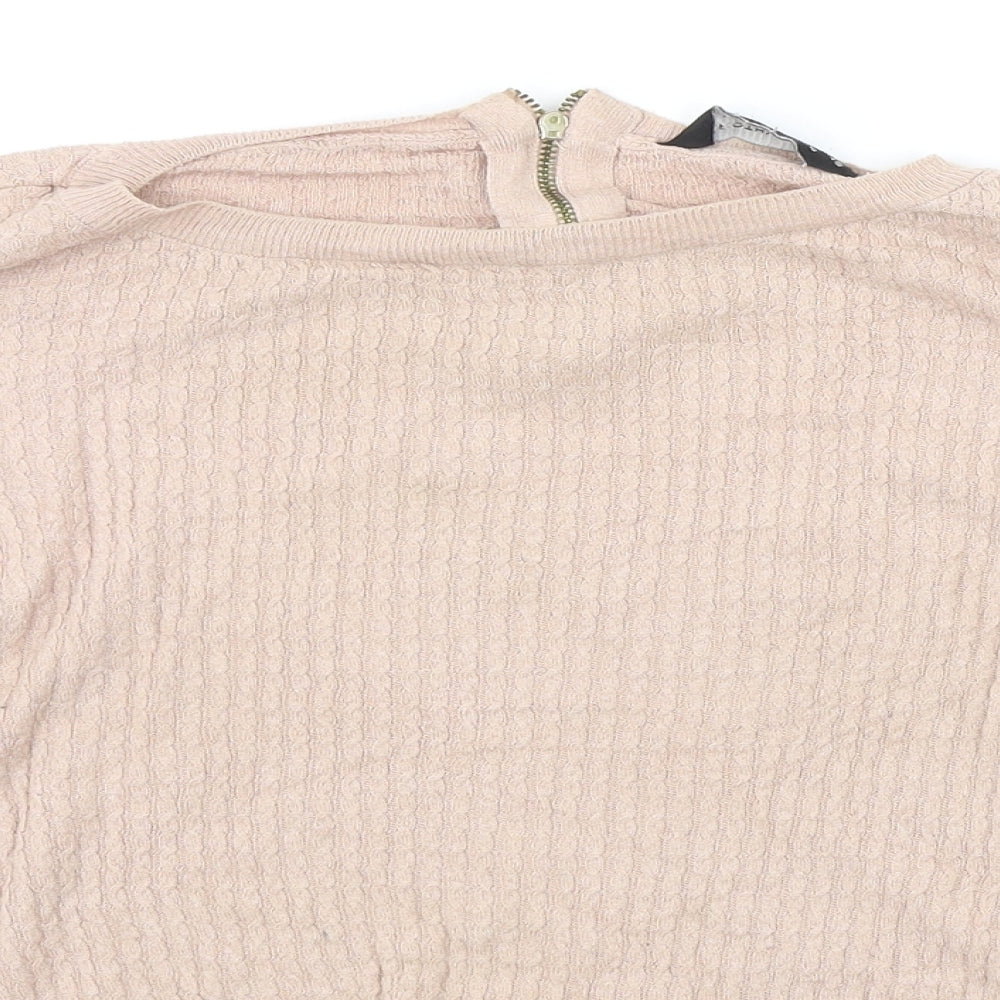 Dorothy Perkins Womens Beige   Pullover Jumper Size 10