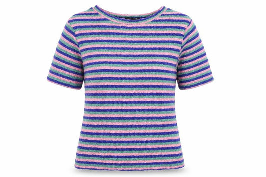 Berksha Girls Blue Striped  Pullover Jumper Size M