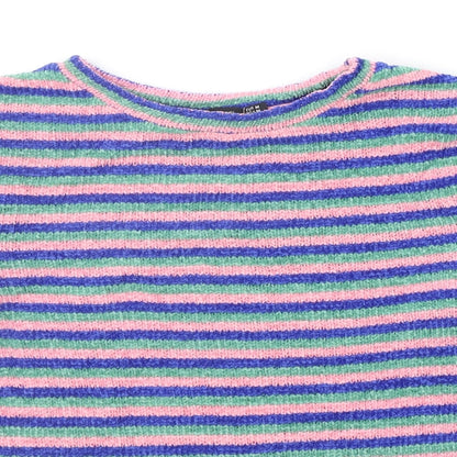 Berksha Girls Blue Striped  Pullover Jumper Size M
