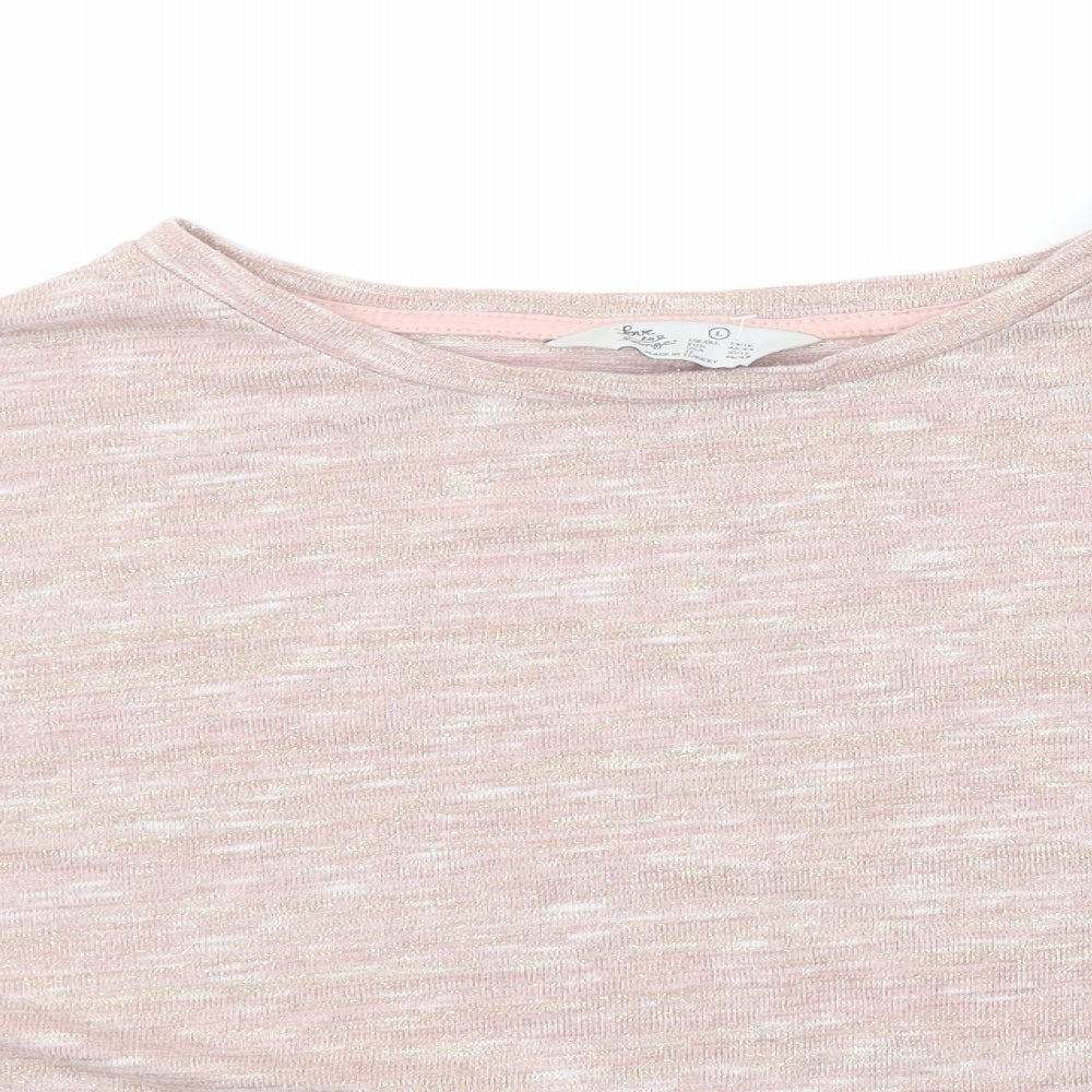 Primark Womens Gold Solid  Top Pyjama Top Size L