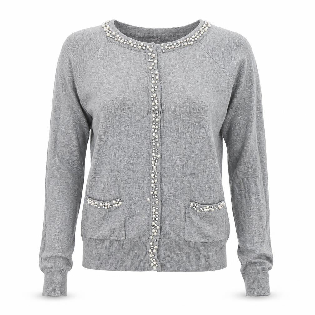 Atmosphere Womens Grey Houndstooth  Pullover Jumper Size 6