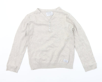 Preloved NEXT Girls Beige   Pullover Jumper Size 10 Years - Front