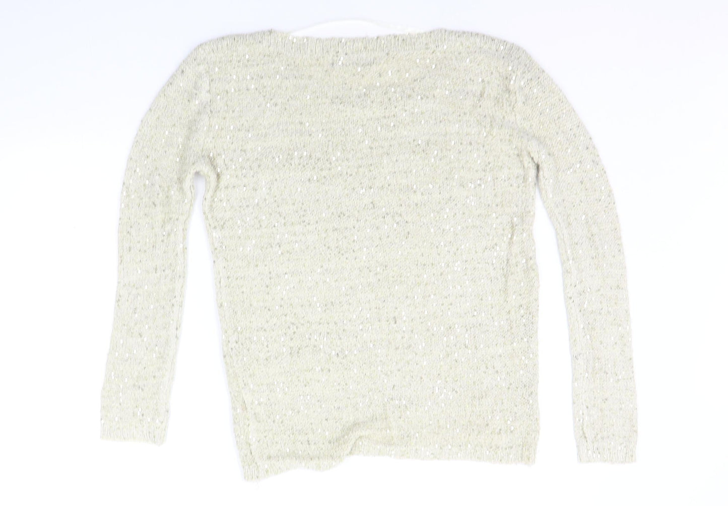 Atmosphere Womens Gold   Pullover Jumper Size 10  - SEQUIN